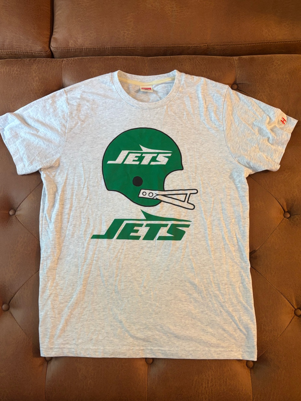 HOMAGE Heather Gray NY JETS Tee. MEDIUM. Excellent condition. Worn once.